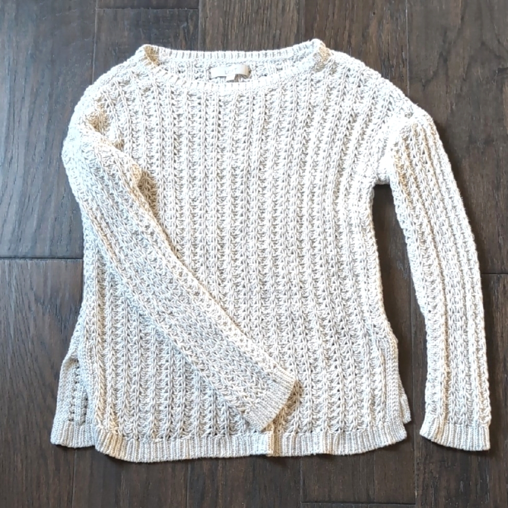 🤍LOFT Oversized Chunky Knit Sweater